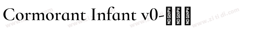 Cormorant Infant v0字体转换